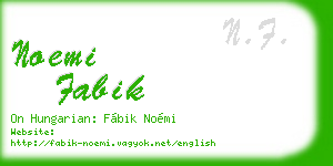 noemi fabik business card